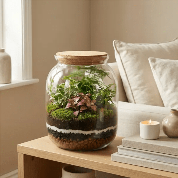 Kit Fai Da Te Terrarium Completo - Crea il Tuo Mini Giardino Elegante - VivoSpazio